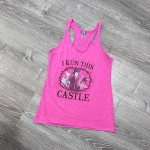 Disney Maleficent pink tank size medium